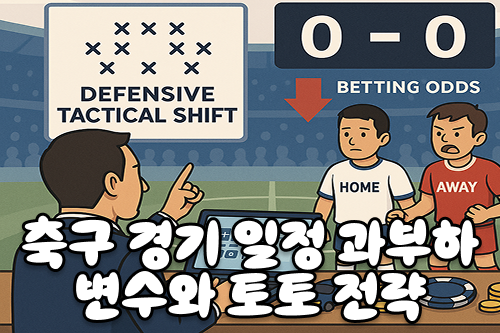 축구경기 일정 과부하가 만들어내는 변수와 토토게임 전략
