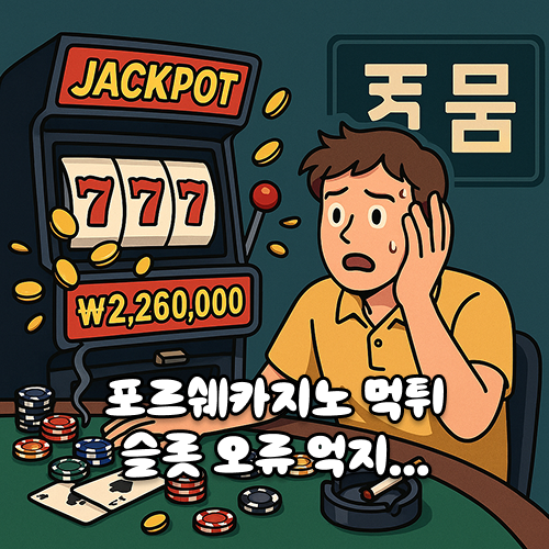 포르쉐카지노 먹튀사이트 슬롯 당첨금 266만원 환전 신청하자 슬롯 오류 핑계 먹튀