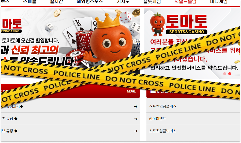 토마토 토토사이트 먹튀검증 결과 먹튀사이트 확정