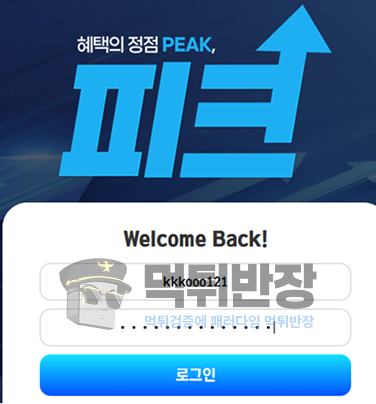 피크 먹튀사이트 290만원 먹튀 피해 사례